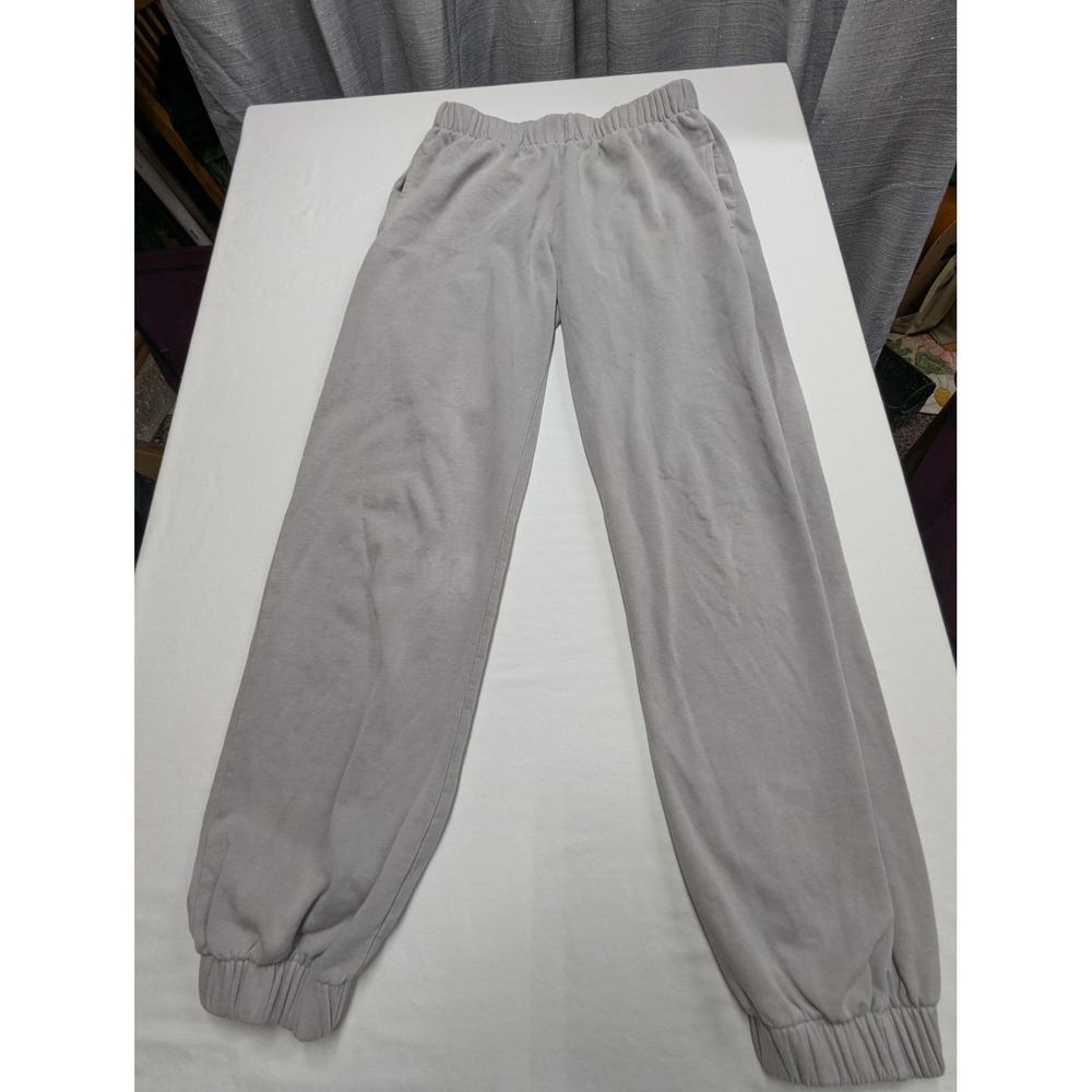 J. Galt Shanghai Gray High Waisted Relaxed Fleece Jogger Sweatpants MCH002-Z087